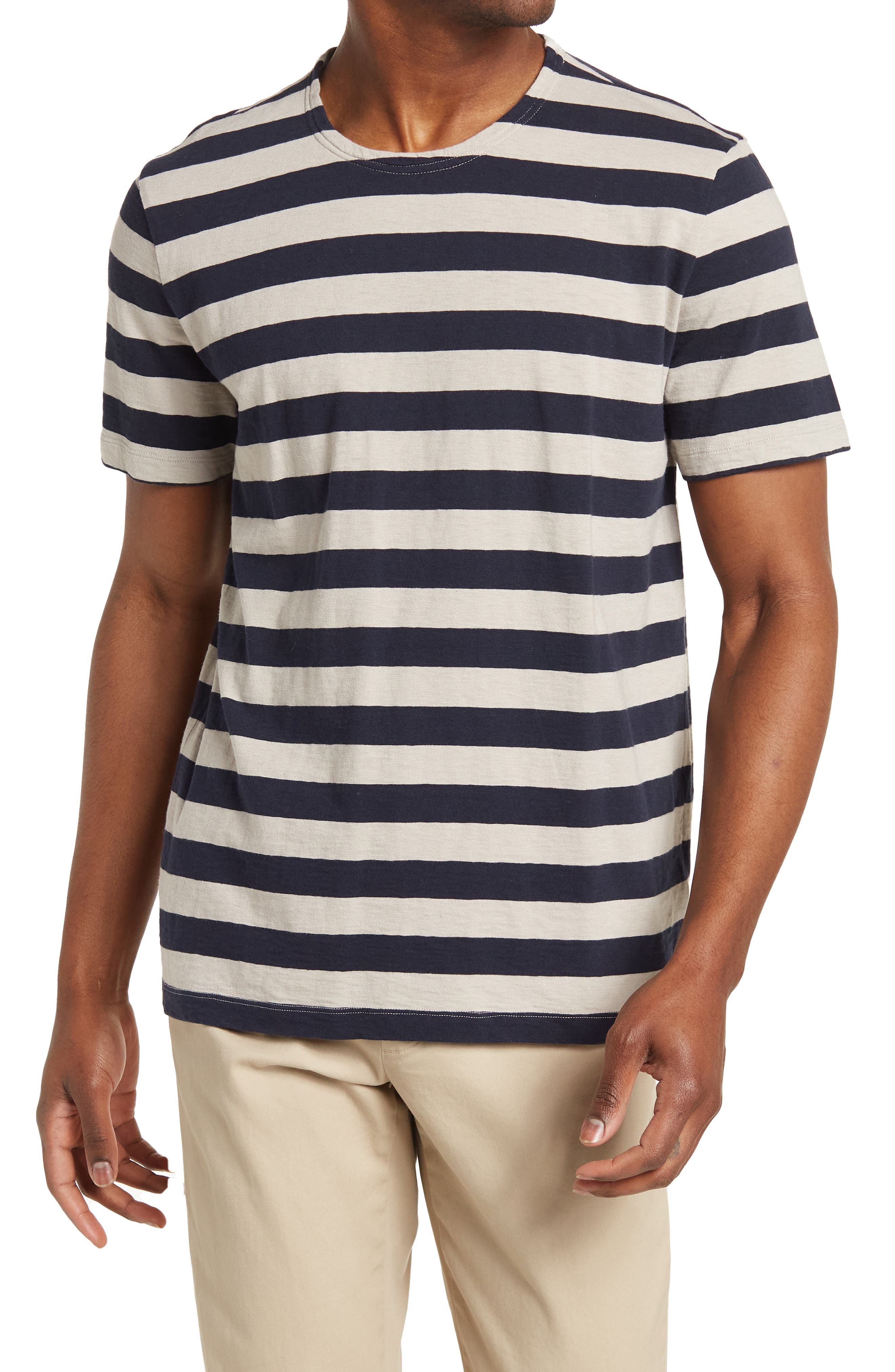 Baldwin Mens Buena Stripe Short Sleeve Shirt 